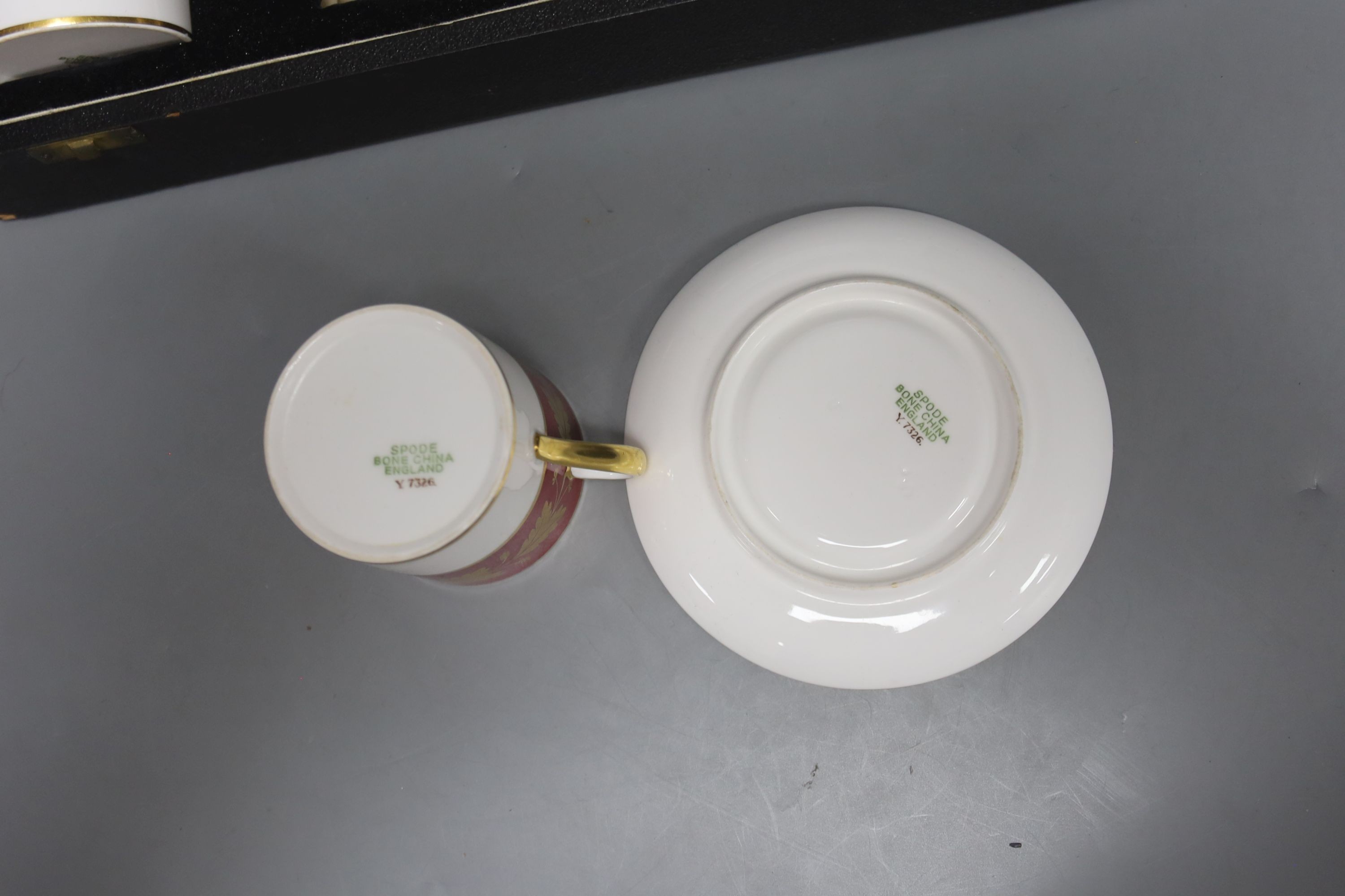 A boxed Spode bone china coffee set